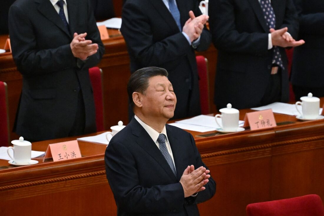 Xi Jinping na cerimônia de abertura da Conferência Consultiva Política do Povo Chinês