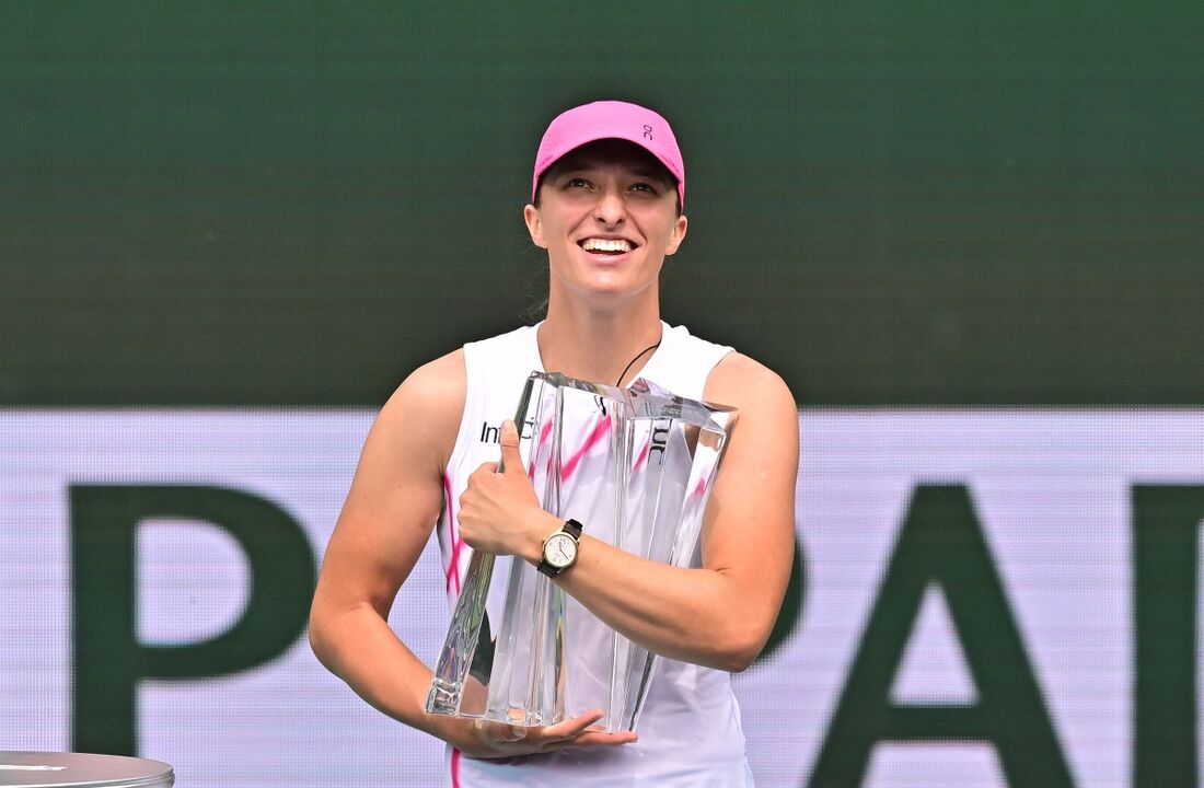 Swiatek vence Sakkari e é campeã do WTA 1000 de Indian Wells