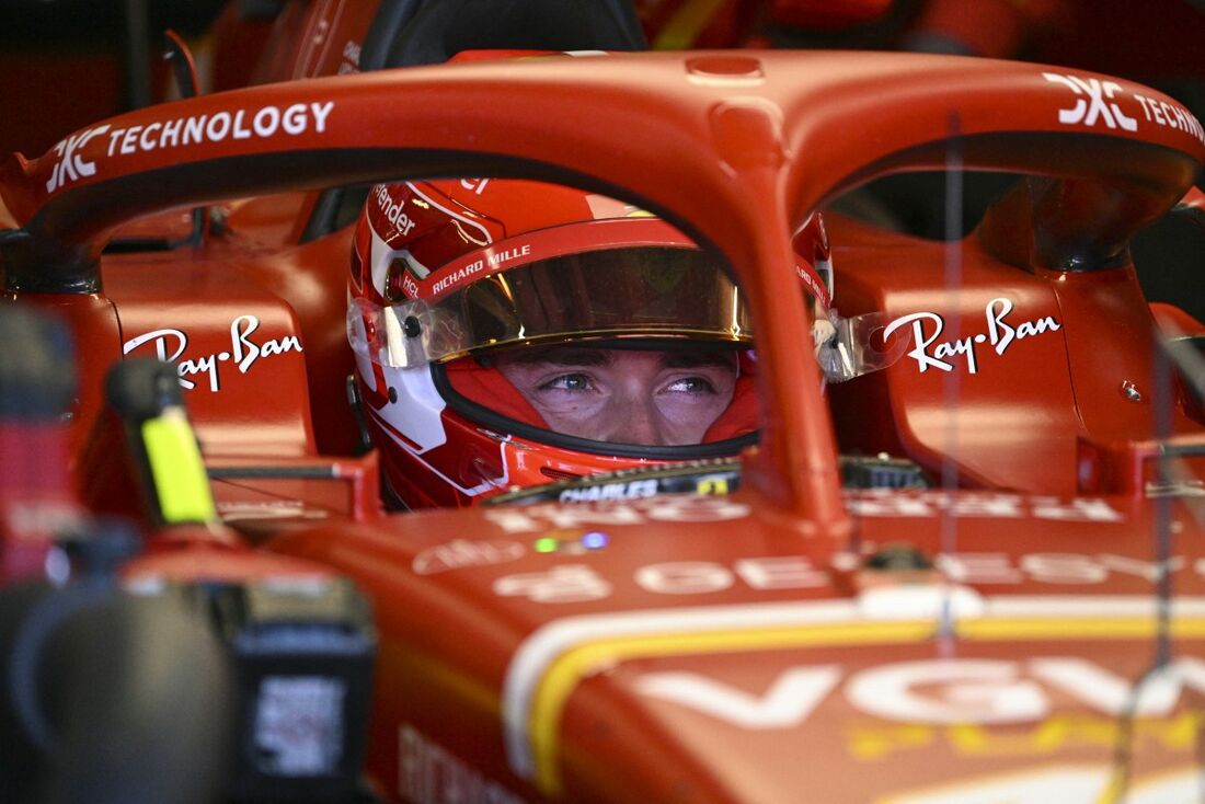 Charles Leclerc durante treino livre