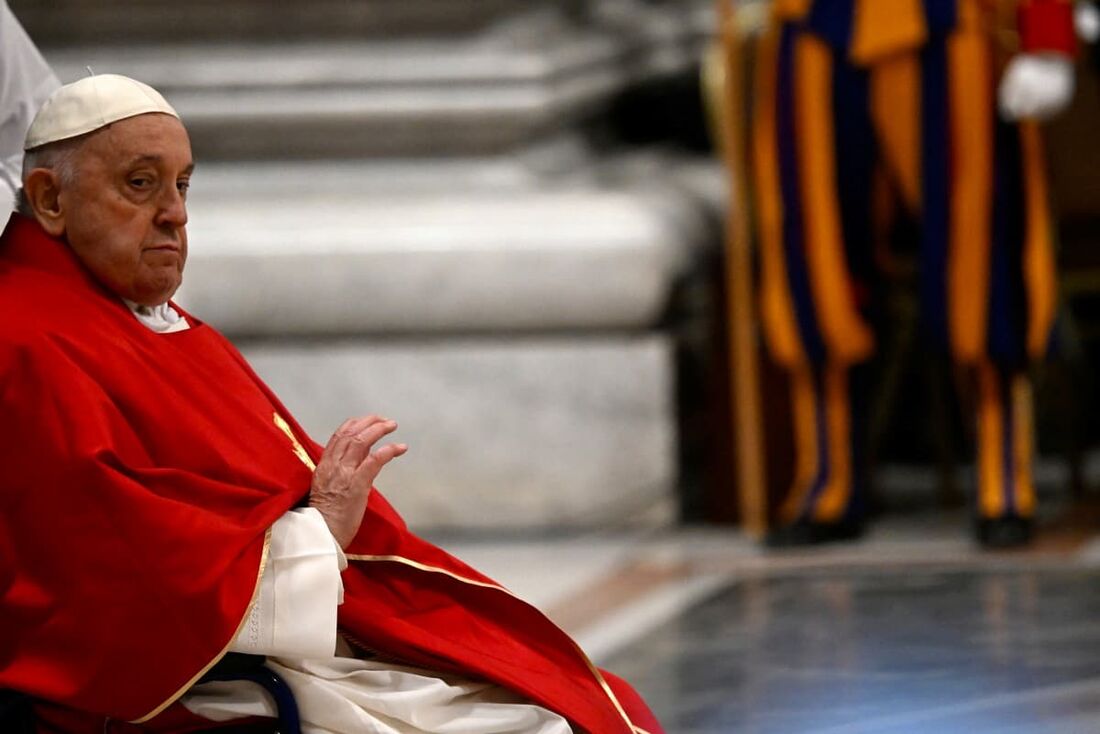 Papa Francisco na Basílica de São Pedro, no Vaticano