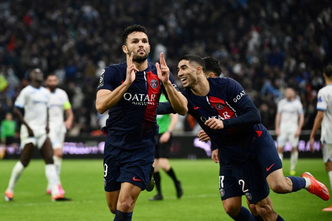 Gonçalo Ramos fez o gol que definiu a vitória do PSG 