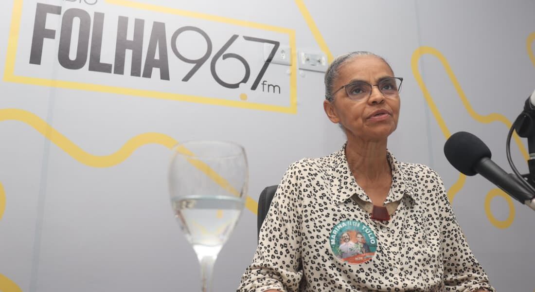 Ministra Marina Silva é entrevistada na Rádio Folha FM 96,7