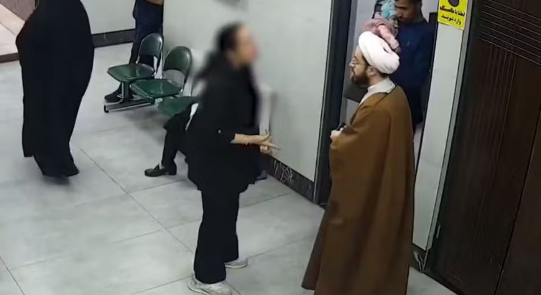 Mulher confrontou o homem que estava filmando