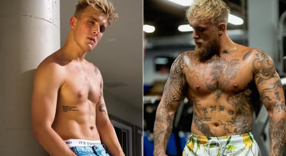 Jake Paul passou por uma transformação corporal para virar boxeador profissional