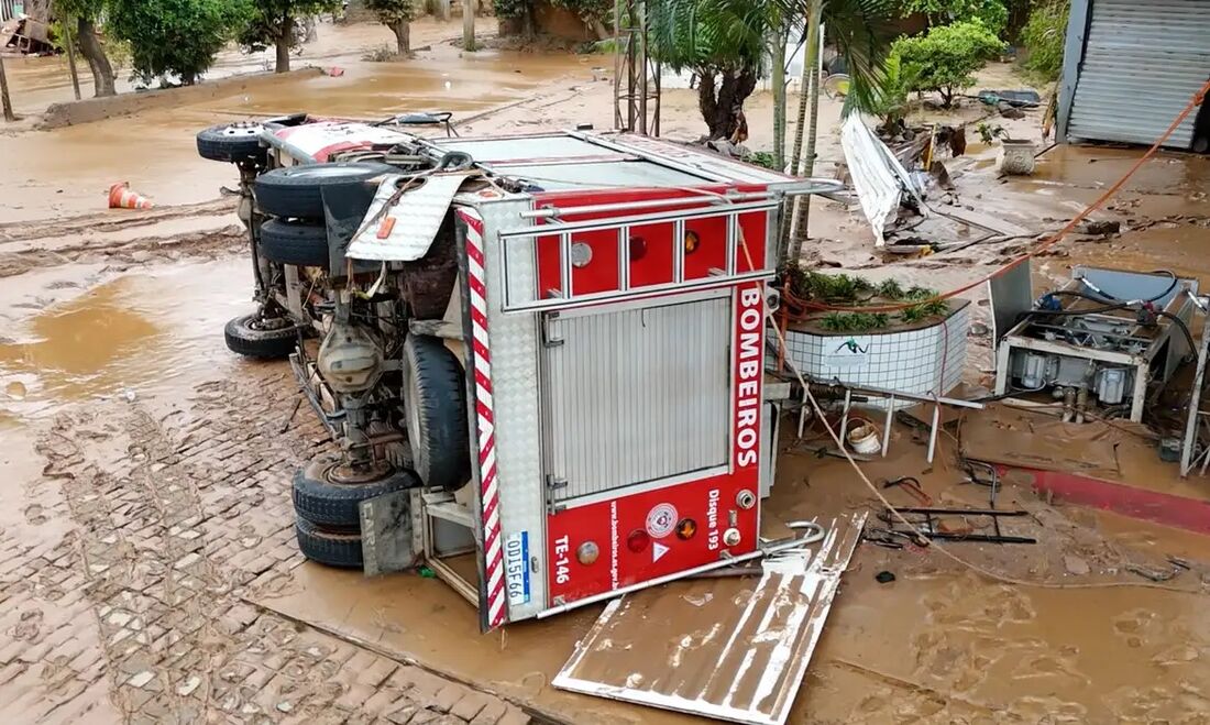 Estragos provados pelas chuvas no Espírito Santo