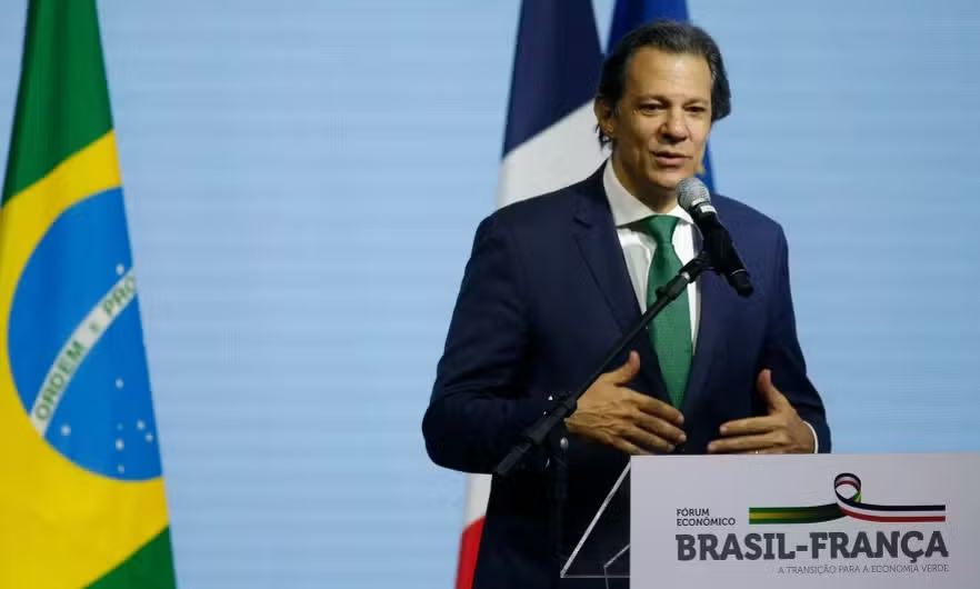 Fernando Haddad fala durante o Forum econômico Brasil-França na Fiesp Fernando Haddad fala durante o Forum econômico Brasil-França na Fiesp 