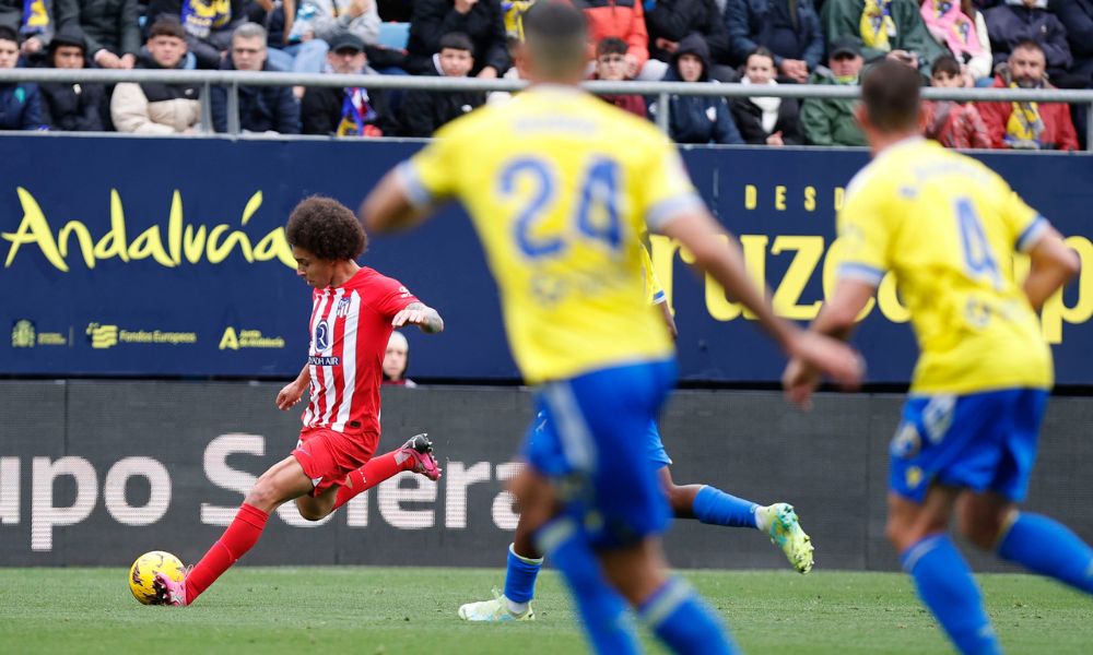 O Atlético de Madrid até esboçou reação, mas pouco ameaçou