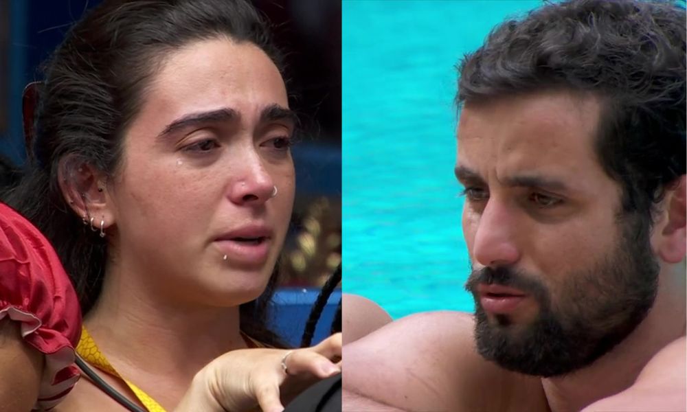 Giovanna e Matteus se emocionam no BBB 24