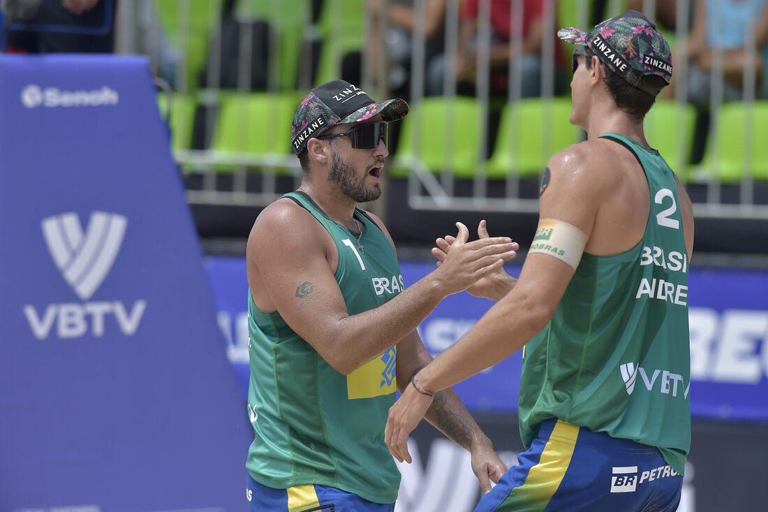 André e George, melhor dupla brasileira no ranking do Circuito Internacional de Vôlei de Praia 