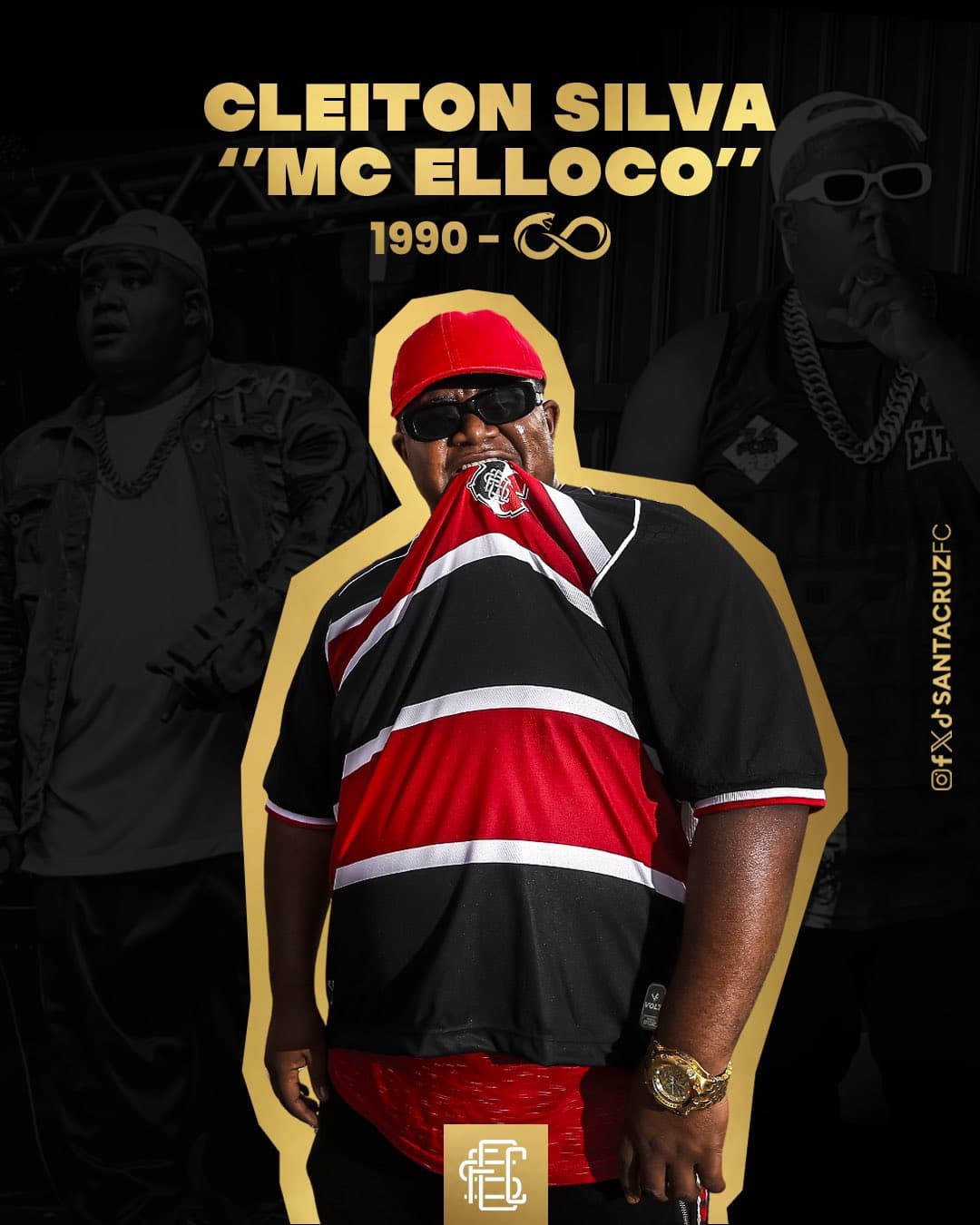 MC Elloco era torcedor do Santa Cruz 