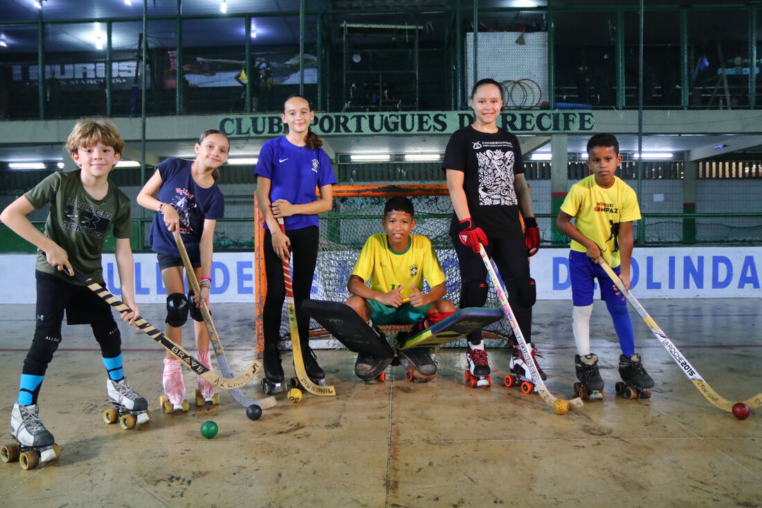 Escolinha de hóquei sobre patins do Clube Português do Recife 