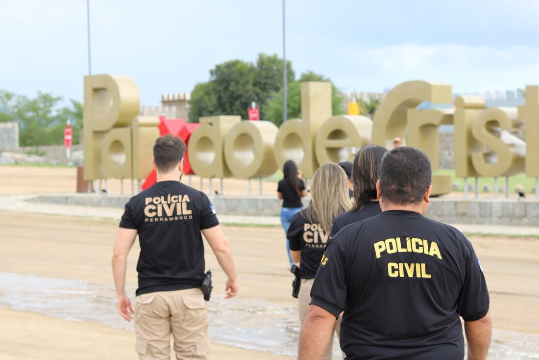 Policiais civis atuando na Paixão de Cristo