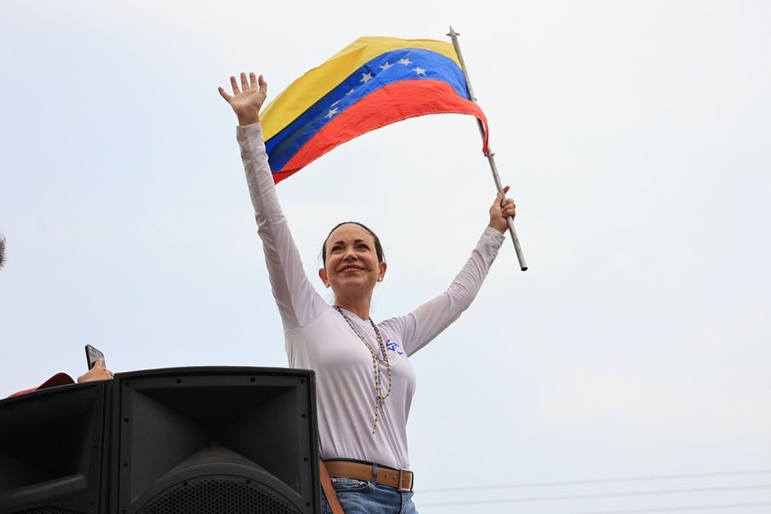 María Corina Machado, líder da oposição na Venezuela