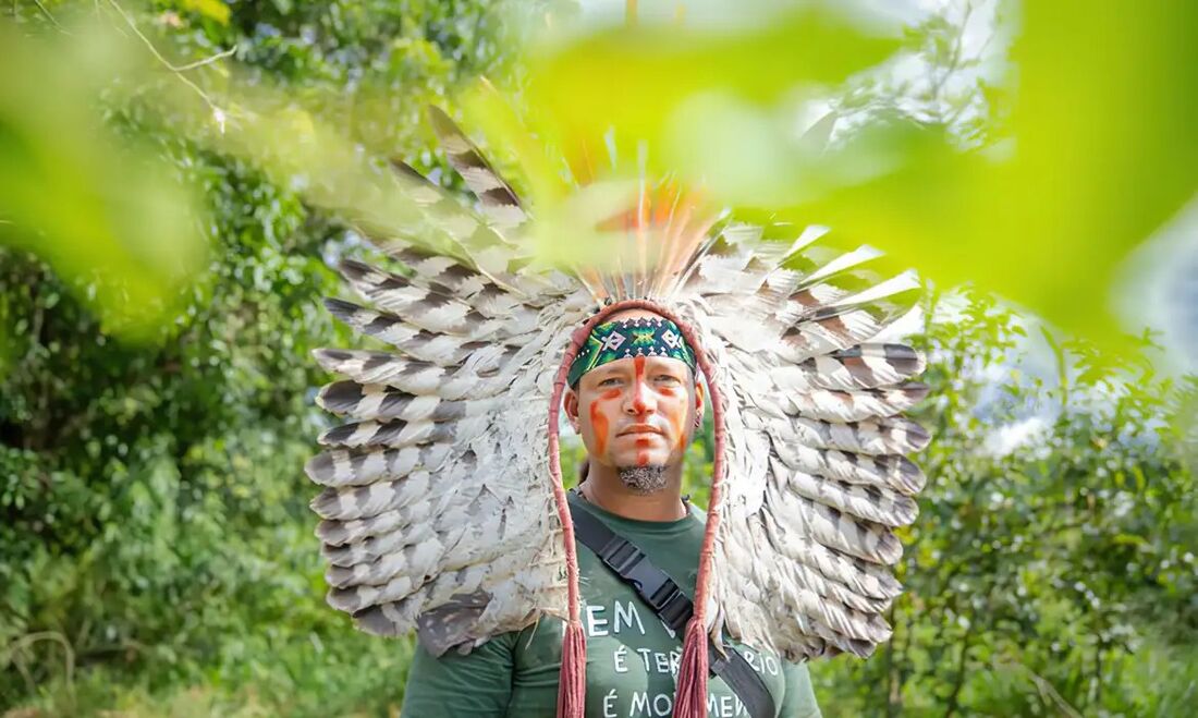 Líder pataxó hã-hã-hãe, cacique Merong Kamakã Mongoió