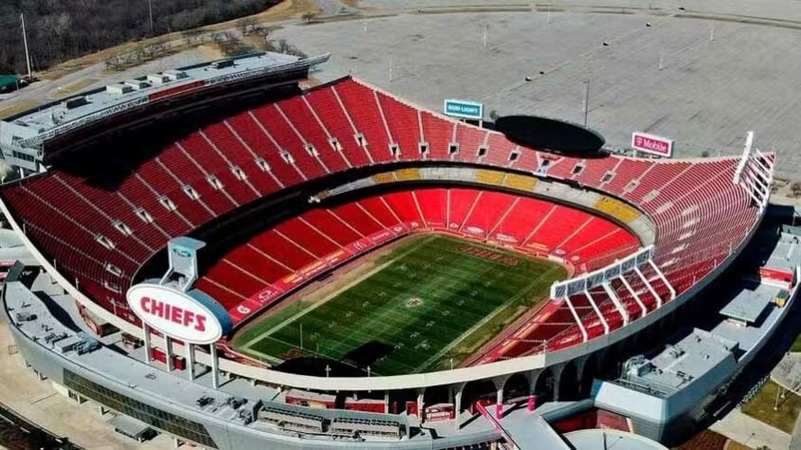 Arrowhead Stadium - estádio do Kansas City Chiefs, da NFL, vai receber seis partidas da Copa do Mundo de 2026 