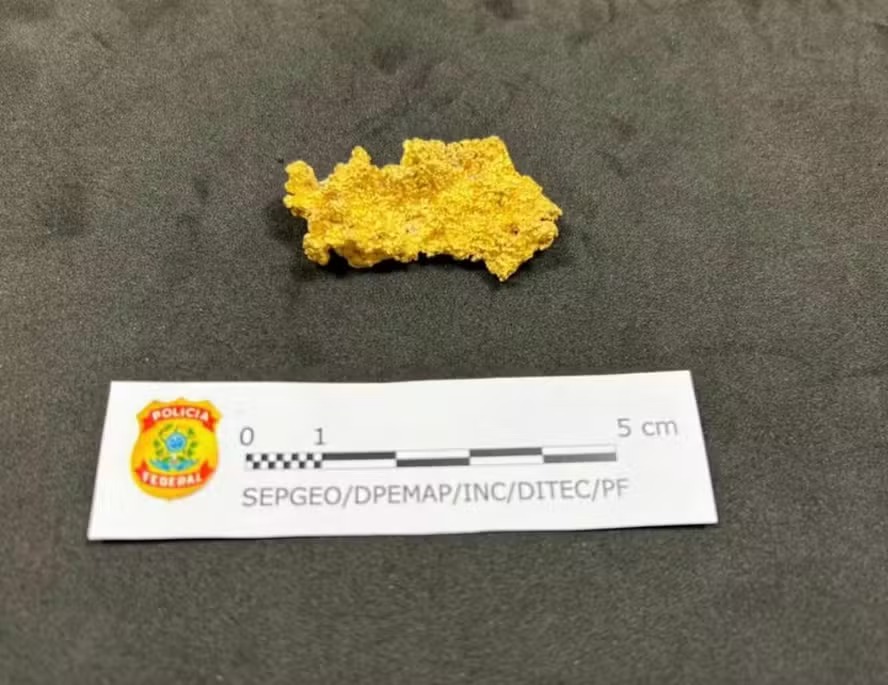 Pepita de ouro apreendida com Valdemar 