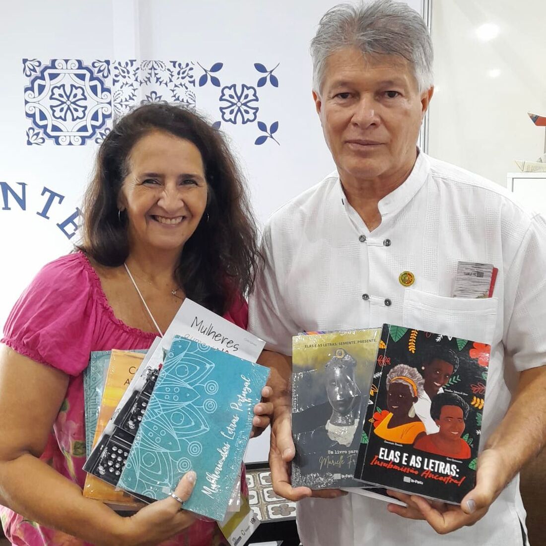 A produtora Adriana Mayrinck e o autor Carlos Seixas