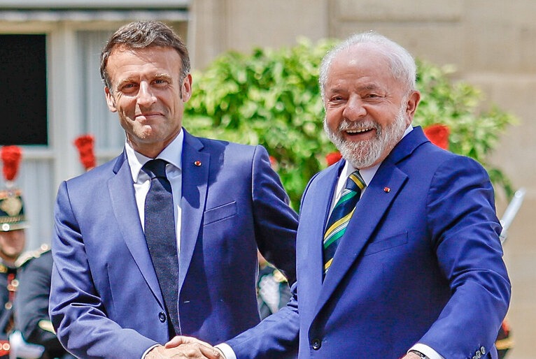 Emmanuel Macron e Lula