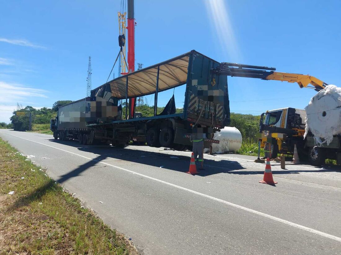 Congestionamento de 10 km por causa do sinistro afeta o trânsito