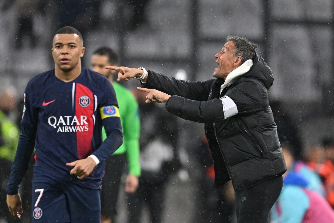 Relação entre Mbappé e o técnico Luis Enrique não é das melhores