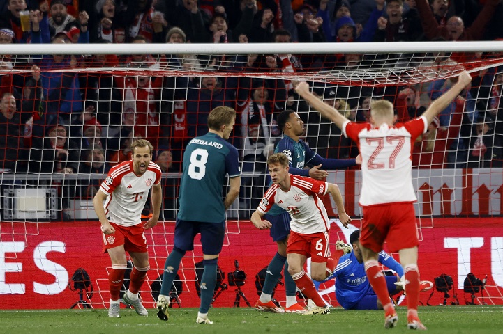 Bayern eliminou o Arsenal nas quartas de final