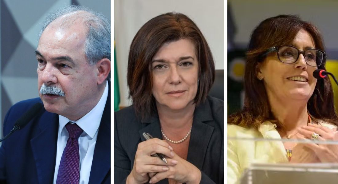 Aloizio Mercadante, Magda Chambriard e Clarice Coppetti