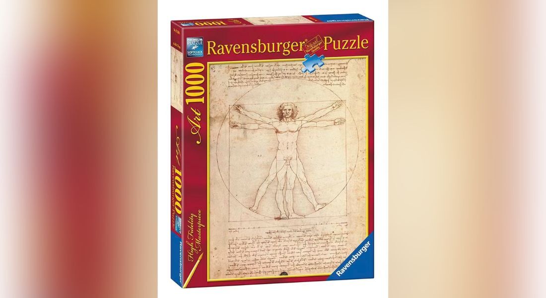 Quebra-cabeça do Homem Vitruviano gerou disputa por direitos autorais entre fabricante de brinquedos alemã Ravensburger e o governo italiano