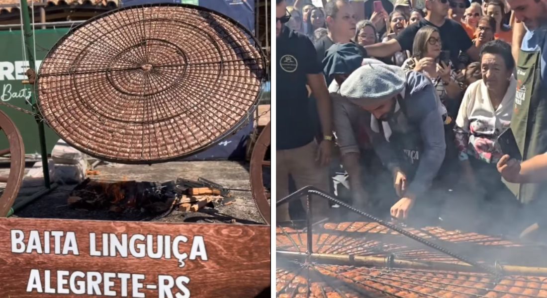 A 'maior linguiça do mundo', em Alegrete