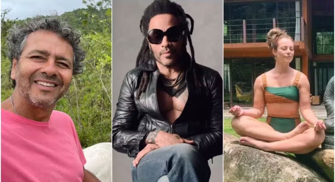 Marcos Palmeira, Lenny Kravitz e Paolla Oliveira são donos de propriedades no interior do Rio 