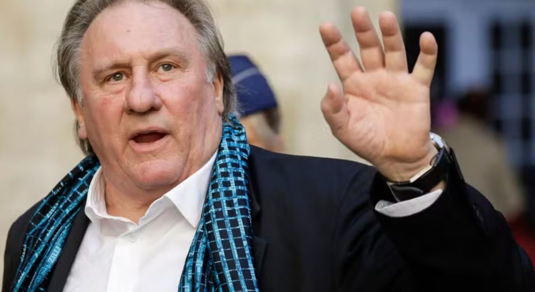 O ator francês Gérard Depardieu no Festival Internacional de Cinema de Bruxelas, na Bélgica