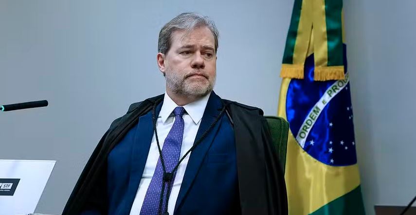 O ministro Dias Toffoli, durante sessão da Segunda Turma do STF 