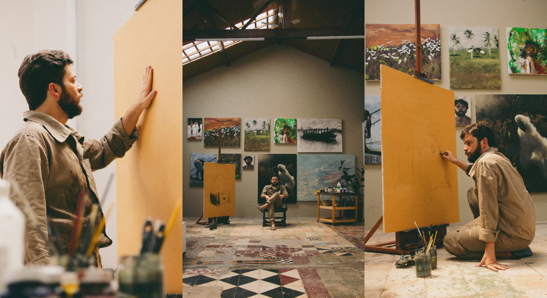 Artista plástico Cláudio Paschoal realiza sua primeira exposição individual, batizada de "Vida Sobre Tela"