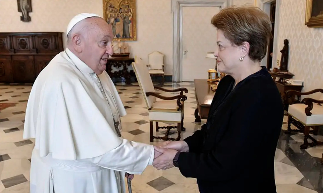 Papa Francisco e Dilma Rousseff