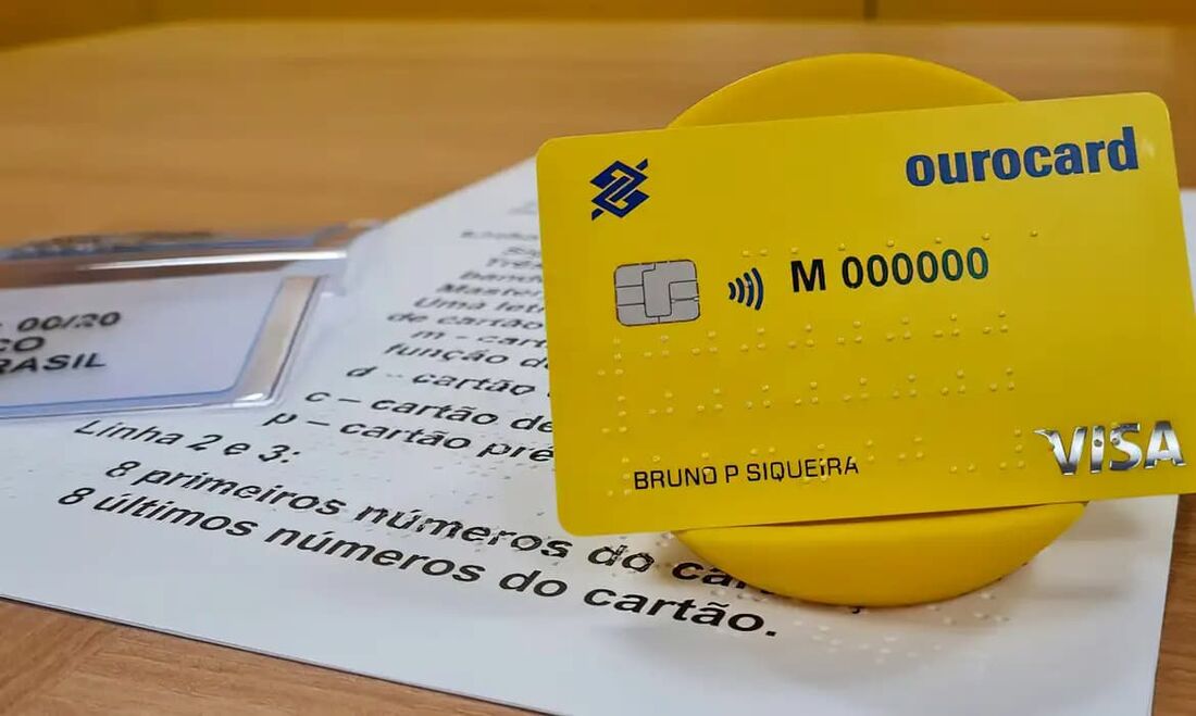 Banco do Brasil lança cartão impresso em braile