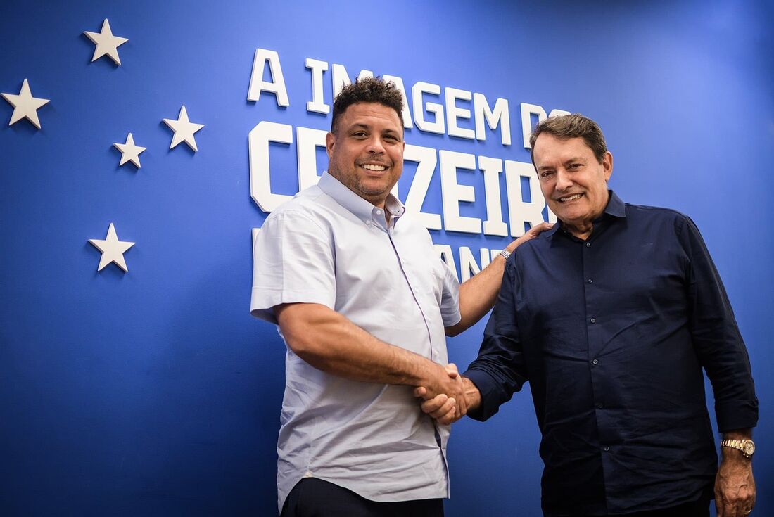 Ronaldo e Pedro Lourenço, novo dono da SAF do Cruzeiro 