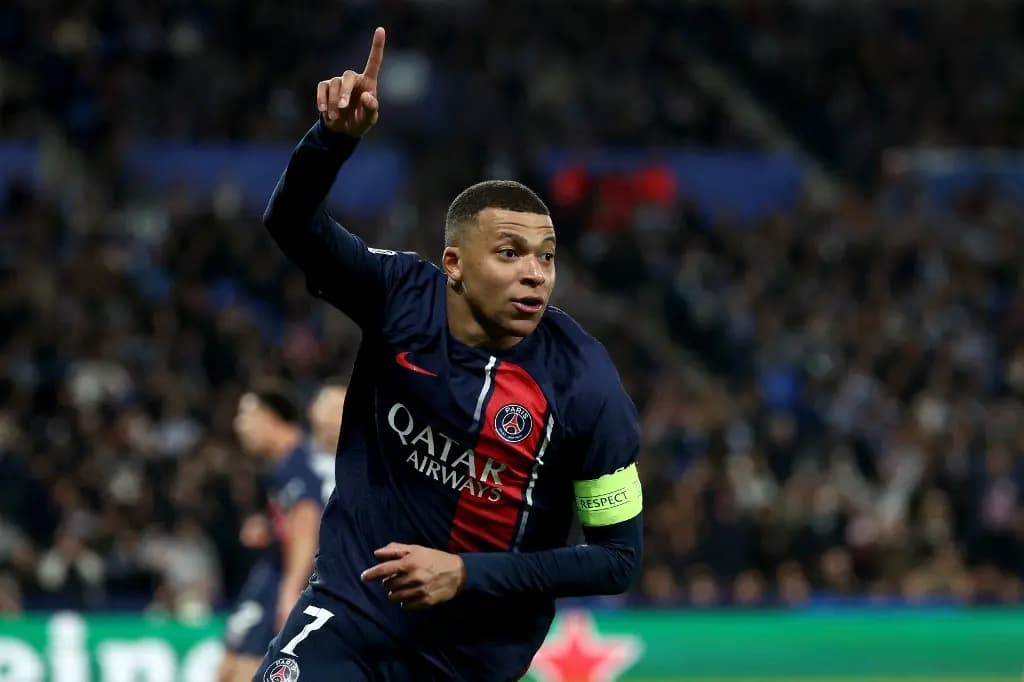 Mbappé foi o destaque do PSG na Champions League 