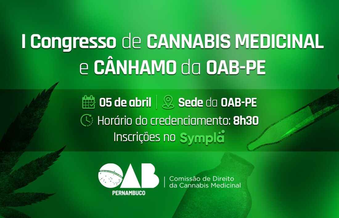  "I Congresso de Cannabis Medicinal e Cânhamo" será realizado nesta sexta-feira (5)