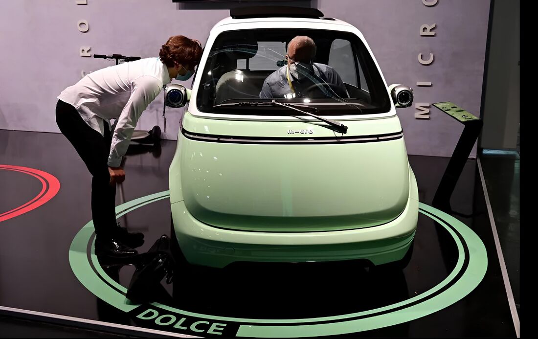 Microlino tem motor elétrico, 496 kg e 2,5 m