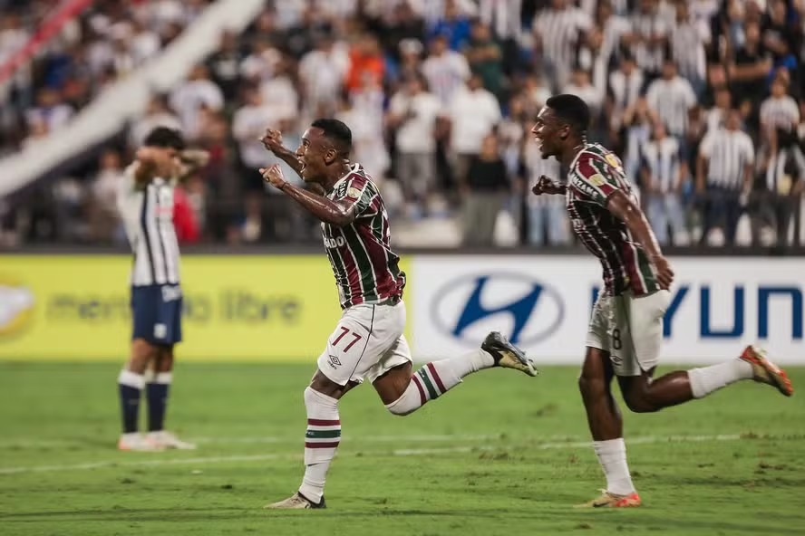 Marquinhos marcou o gol de empate do Fluminense contra o Alianza Lima 