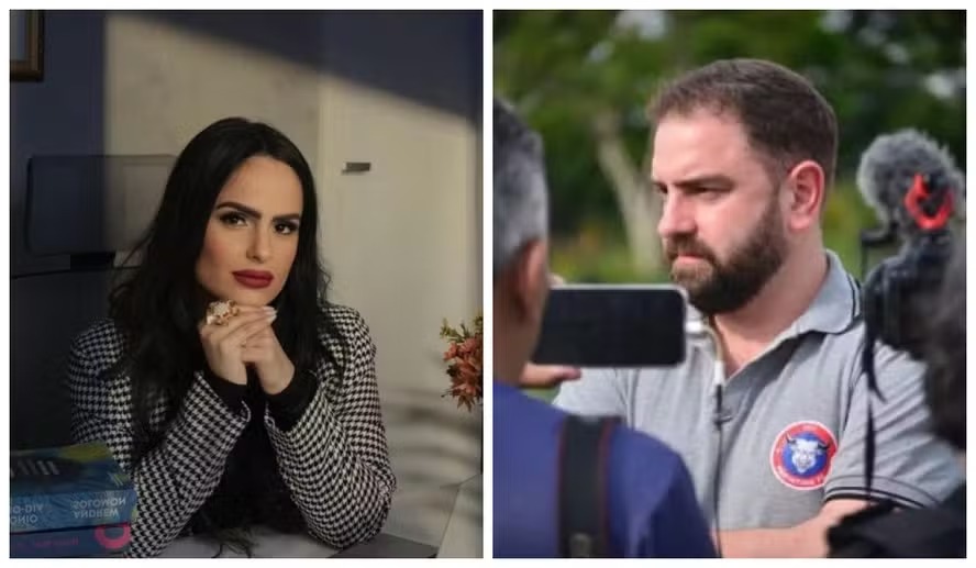 Natália Schincariol e Luís Cláudio Lula da Silva 