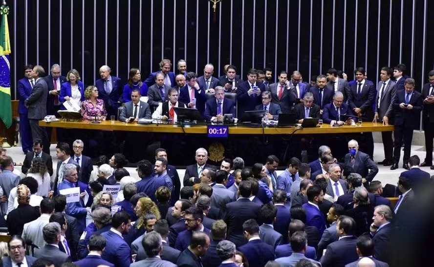 Sessão na Câmara dos Deputados 