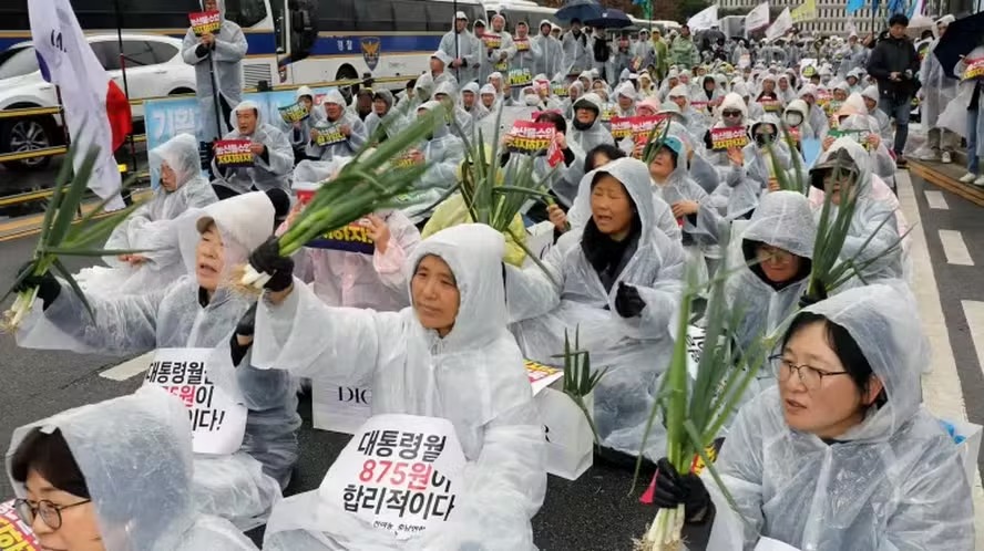 Protesto dos agricultores sul-coreanos em 25 de março de 2024 