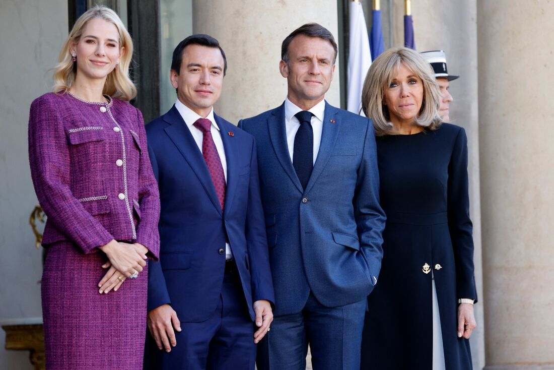 Macron recebe presidente equatoriano, Daniel Noboa, com clima e segurança na agenda