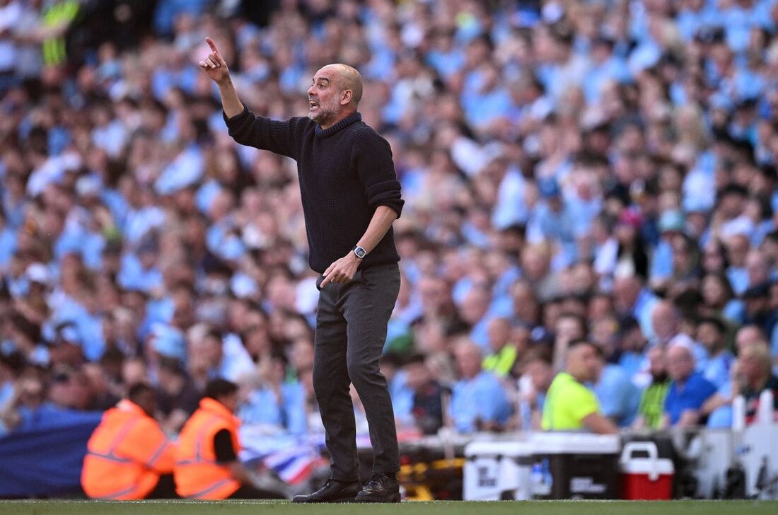 Pep Guardiola, treinador do Man City