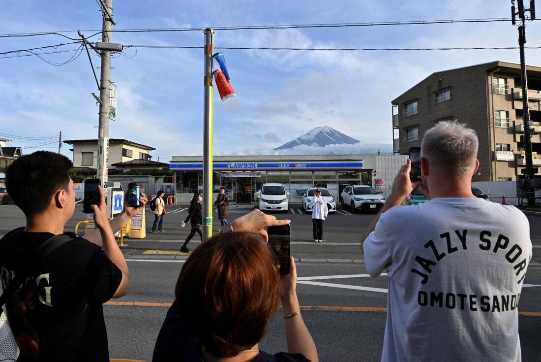 Cidade de Fujikawaguchiko, no Japão