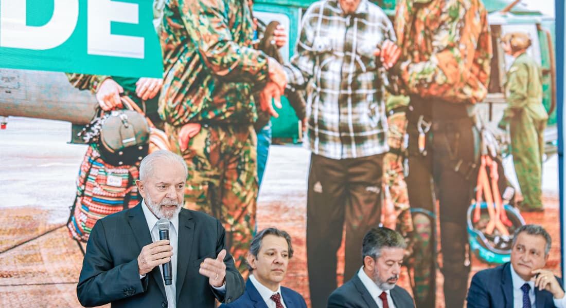 Lula fala no anúncio das medidas para o Rio Grande do Sul