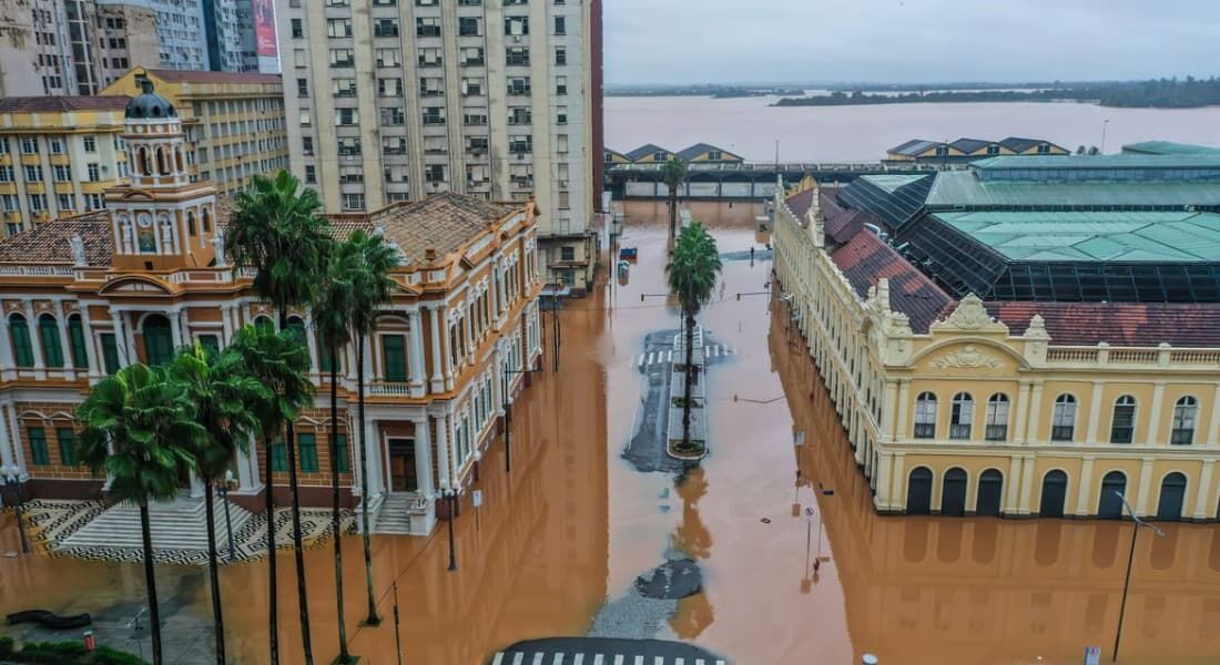 Enchente em Porto Alegre, no Rio Grande do Sul