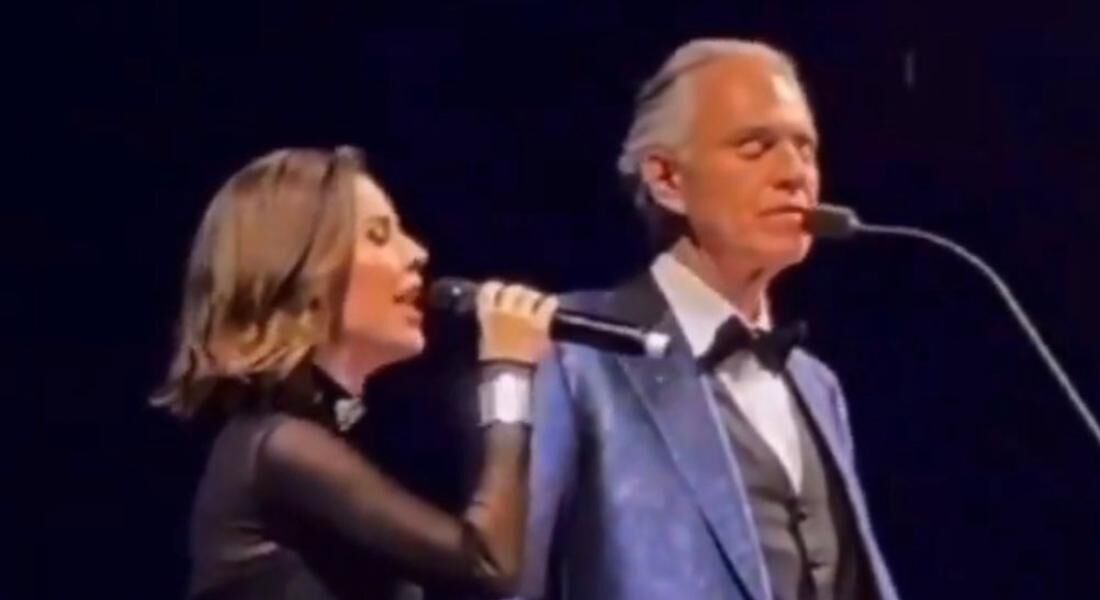 Sandy canta com Andrea Bocelli em Minas Gerais