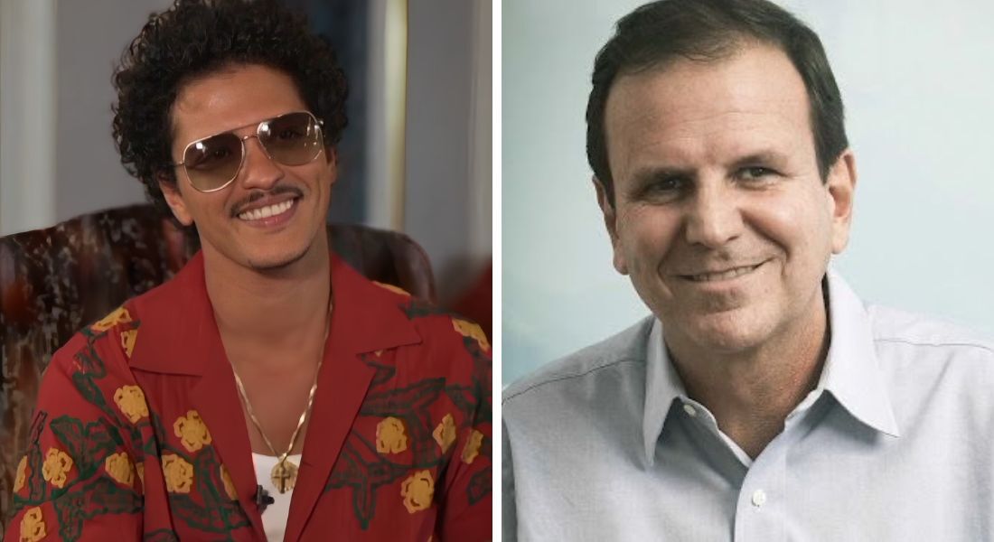 Bruno Mars e Eduardo Paes: impasse