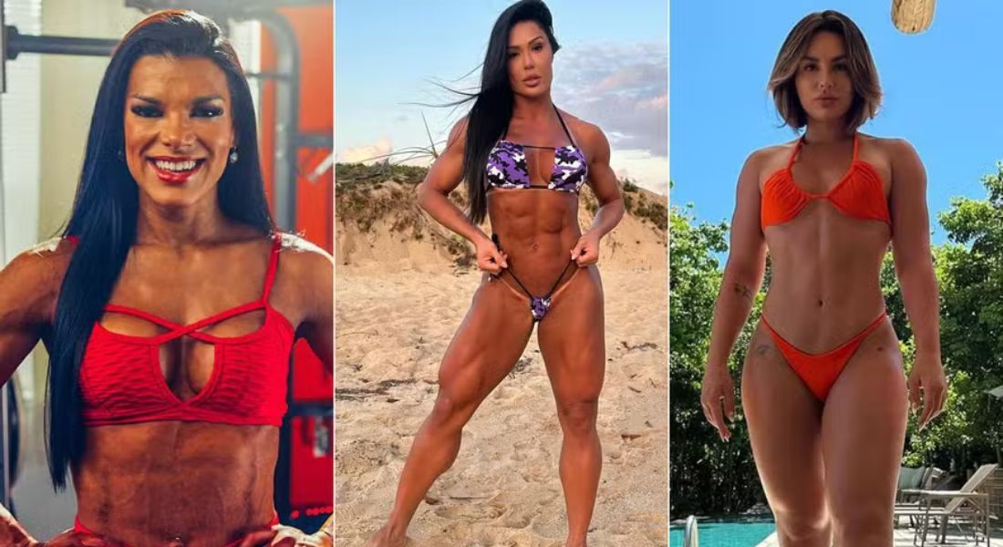 Juliane, Gracyanne e Kéfera: as três famosas mudaram o corpo com treino intenso